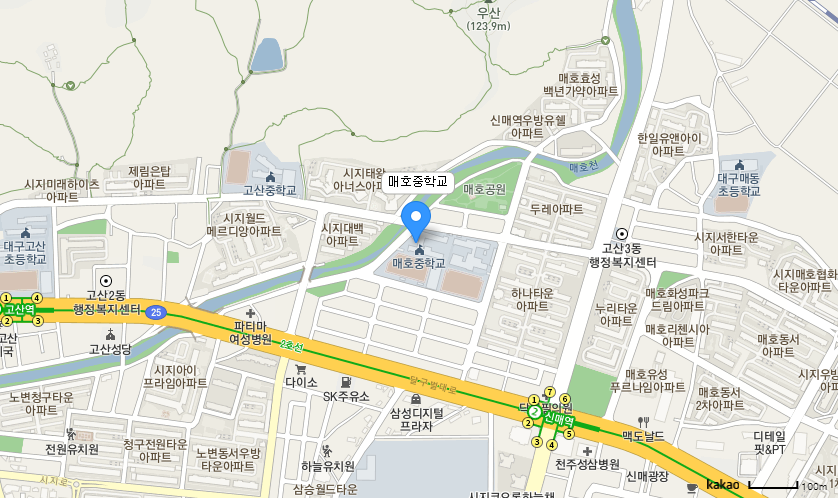 학교 찾아오시는 길 지도